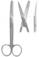 Chirurgické nůžky 16cm O/T zahnuté