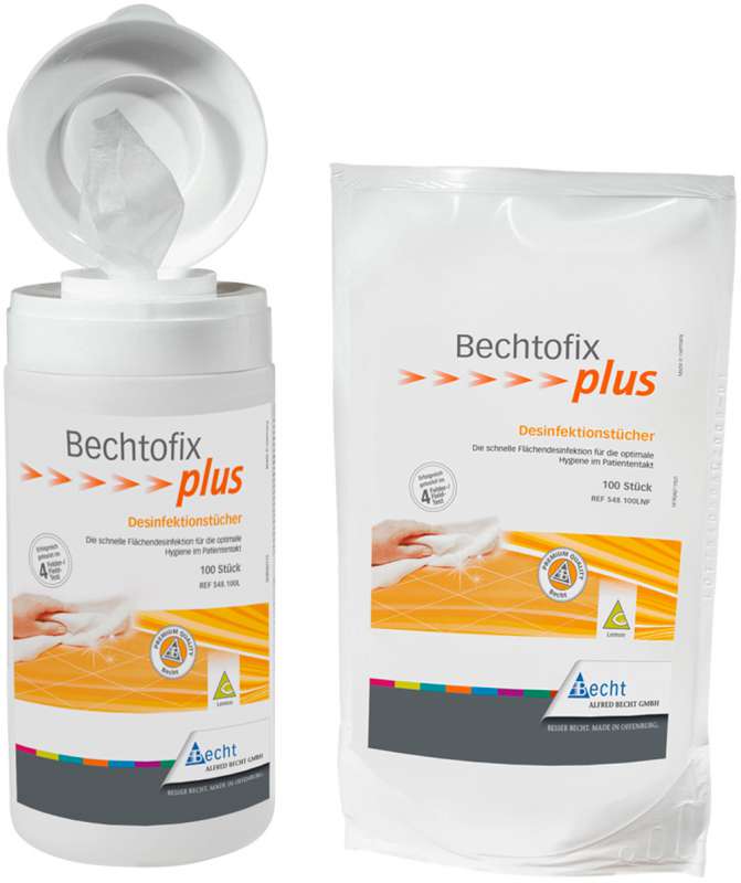 BECHTOFIX - dezinfekční ubrousky PLUS - náhradní balení (100ks/bal.)